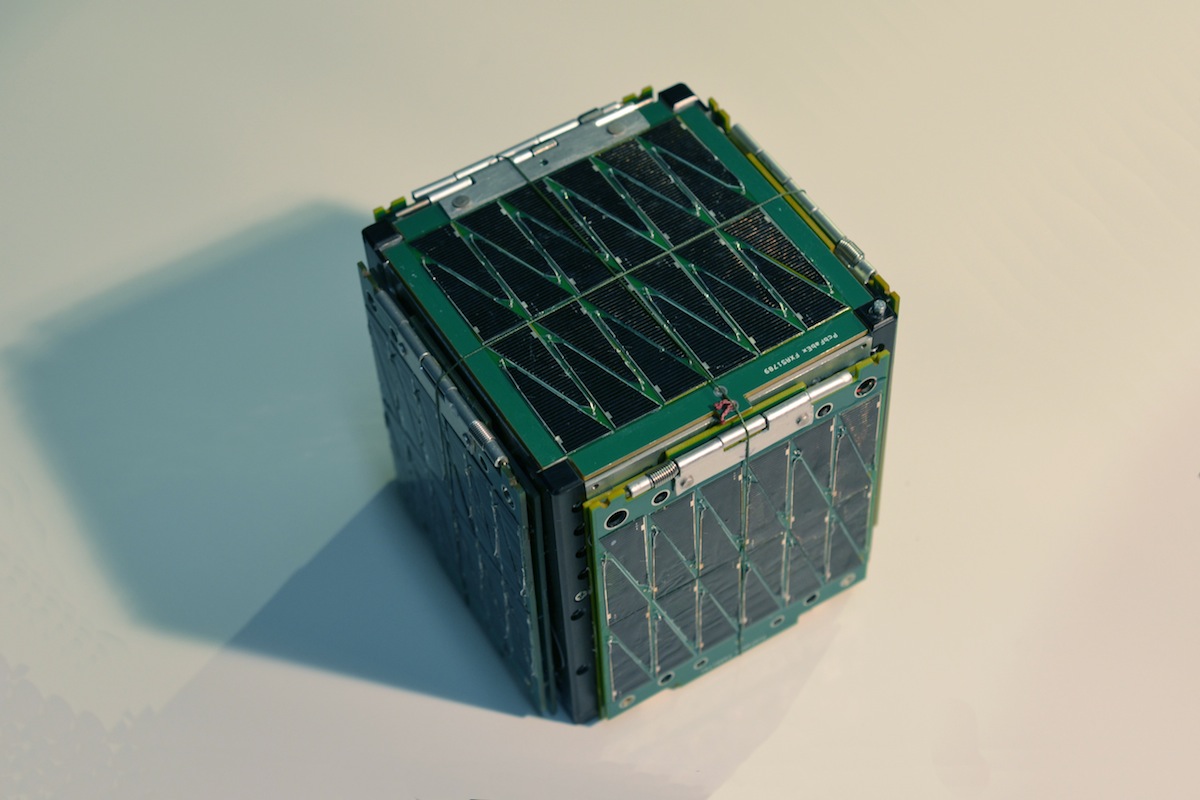 Assembled SkyCube satellite